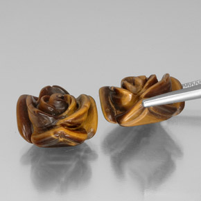 Achetez naturel ct marron tiger's eye gems, forme fantaisie, en provenance thaïlande chez gemselect. en stock, livraison internationale!