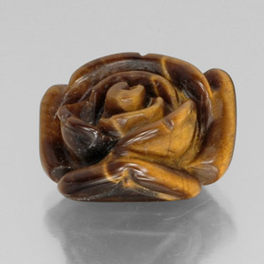 Oeil de Tigre Or Brun naturelle Forme fantaisie, 12.46 ct, Opaque