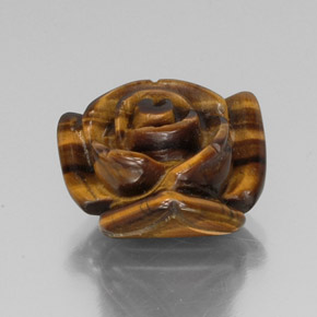 Tiger's eye marron naturelle forme fantaisie, 11,66 ct, opaque