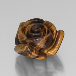 Tiger's eye marron naturelle forme fantaisie, 13,31 ct, opaque