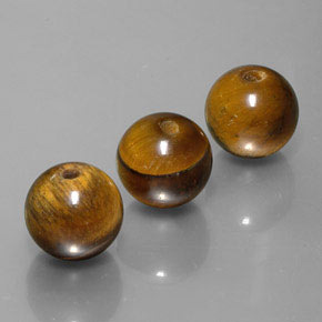 Achetez naturel ct marron tiger's eye gems, sphère / boule, en provenance thaïlande chez gemselect. en stock, livraison internationale!