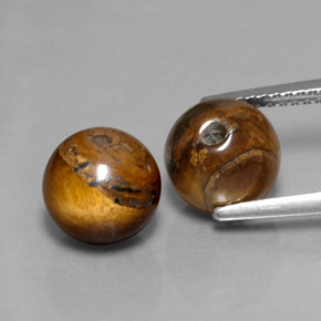 Achetez naturel ct marron tiger's eye gems, sphère / boule, en provenance thaïlande chez gemselect. en stock, livraison internationale!