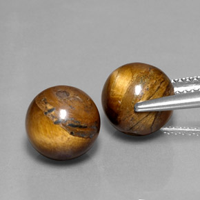 Achetez naturel ct marron tiger's eye gems, sphère / boule, en provenance thaïlande chez gemselect. en stock, livraison internationale!