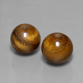 Achetez naturel ct marron tiger's eye gems, sphère / boule, en provenance thaïlande chez gemselect. en stock, livraison internationale!