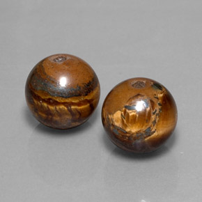 Achetez naturel ct marron tiger's eye gems, sphère / boule, en provenance thaïlande chez gemselect. en stock, livraison internationale!