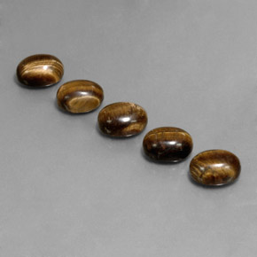 Achetez naturel 10,03ct marron tiger's eye gems, coupe ovale, en provenance thaïlande chez gemselect. en stock, livraison internationale!