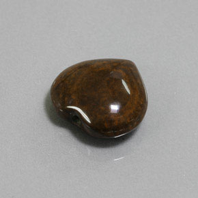 Œil de tigre Or Brun naturelle Forme de coeur, 8.40 ct, Opaque