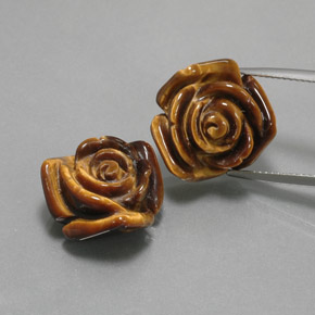 Achetez naturel ct marron tiger's eye gems, forme fantaisie, en provenance thaïlande chez gemselect. en stock, livraison internationale!
