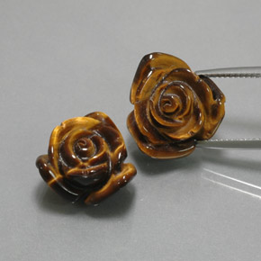 Achetez naturel 23,41ct marron tiger's eye gems, forme fantaisie, en provenance thaïlande chez gemselect. en stock, livraison internationale!