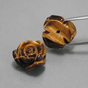 Achetez naturel 23,41ct marron tiger's eye gems, forme fantaisie, en provenance thaïlande chez gemselect. en stock, livraison internationale!