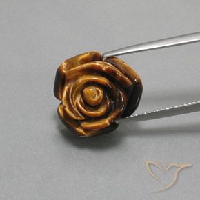 12.62ct Naturel Marron chaud Œil de tigre, Fantaisie, Opaque