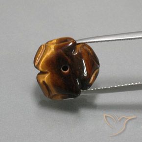 Œil de tigre Marron chaud naturelle Fantaisie, 12.62 ct, Opaque