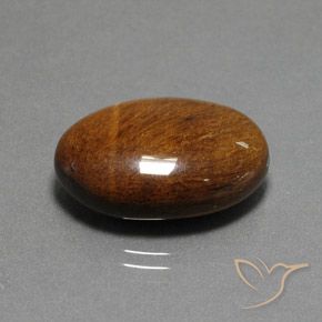 Œil de tigre Marron chaud naturelle ovale, 19.12 ct, Opaque