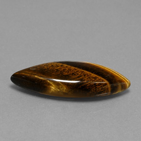 Tiger's eye marron naturelle marquise, 16,23 ct, opaque