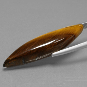 Oeil de Tigre Or Brun naturelle Forme fantaisie, 20.07 ct, Opaque