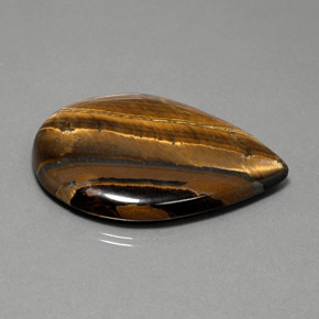Oeil de Tigre Or Brun naturelle En forme de poire, 117.80 ct, Opaque
