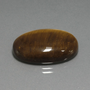 Tiger's eye marron naturelle coupe ovale, 20,98 ct, opaque