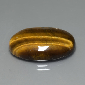 Oeil de Tigre Brun doré naturelle Coupe ovale, 20.01 ct, Opaque