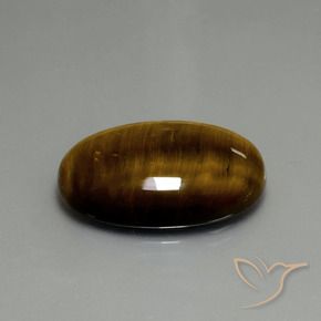 Œil de tigre Brun moyen naturelle ovale, 20.74 ct, Opaque