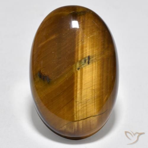20.73ct Naturel Marron chaud Œil de tigre, ovale, Opaque