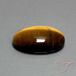 Œil de tigre Brun moyen naturelle ovale, 19.68 ct, Opaque