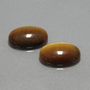 Achetez naturel ct Or Brun Oeil de Tigre gems, Coupe ovale, En provenance Thaïlande chez GemSelect. En stock, livraison internationale!