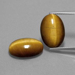 Achetez naturel ct Or Brun Oeil de Tigre gems, Coupe ovale, En provenance Thaïlande chez GemSelect. En stock, livraison internationale!