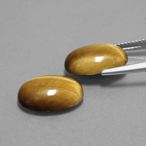 Achetez naturel 9,10ct marron tiger's eye gems, coupe ovale, en provenance thaïlande chez gemselect. en stock, livraison internationale!