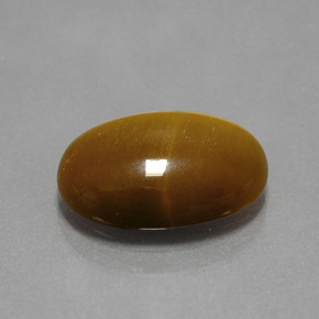 Oeil de Tigre Or Brun naturelle Coupe ovale, 4.49 ct, Opaque