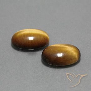 Achetez naturel 9.00ct Brun doré Oeil de Tigre gems, Coupe ovale, En provenance Thaïlande chez GemSelect. En stock, livraison internationale!