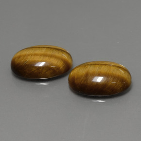 Achetez naturel ct marron tiger's eye gems, coupe ovale, en provenance thaïlande chez gemselect. en stock, livraison internationale!