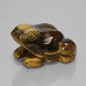 Tiger's eye marron naturelle forme fantaisie, 284,94 ct, opaque