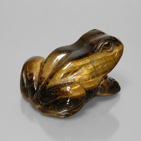 Tiger's eye marron naturelle forme fantaisie, 284,94 ct, opaque