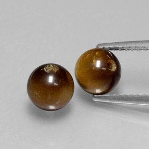 Achetez naturel ct marron tiger's eye gems, sphère / boule, en provenance thaïlande chez gemselect. en stock, livraison internationale!