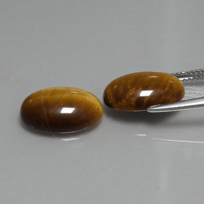 Achetez naturel 9,08ct marron tiger's eye gems, coupe ovale, en provenance thaïlande chez gemselect. en stock, livraison internationale!