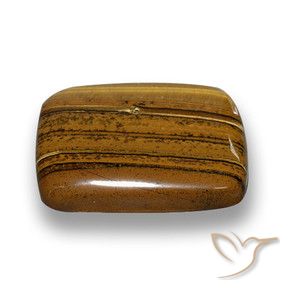 Œil de tigre Brun pain d'épices naturelle Coussin, 41.49 ct, Opaque