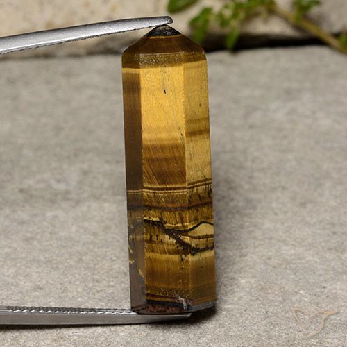 Oeil de Tigre Marron chaud naturelle Fantaisie, 21.64 ct, Opaque
