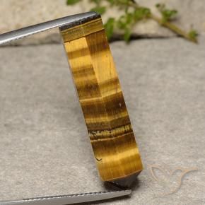 Œil de tigre Marron jaunâtre naturelle Fantaisie, 21.63 ct, Opaque