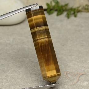 Oeil de Tigre Brun doré naturelle Fantaisie, 19.94 ct, Opaque
