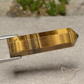 Œil de tigre Brun doré naturelle Fantaisie, 20.02 ct, Opaque