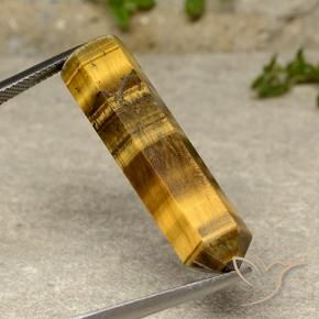 Œil de tigre Marron jaunâtre naturelle Fantaisie, 22.34 ct, Opaque