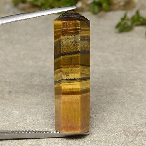 21.50ct Naturel Brun moyen Œil de tigre, Fantaisie, Opaque