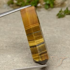 Œil de tigre Brun moyen naturelle Fantaisie, 21.50 ct, Opaque