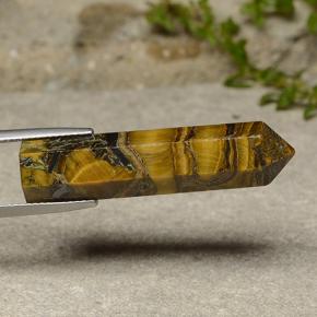 Tiger's eye marron naturelle forme fantaisie, 23,84 ct, opaque