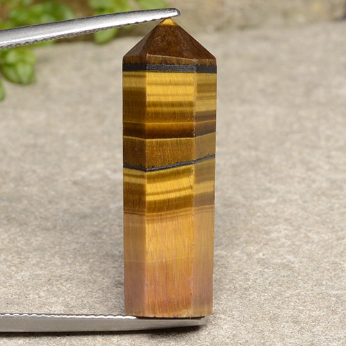 Tiger's eye marron naturelle forme fantaisie, 18,73 ct, opaque