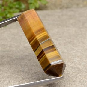 Tiger's eye marron naturelle forme fantaisie, 18,73 ct, opaque