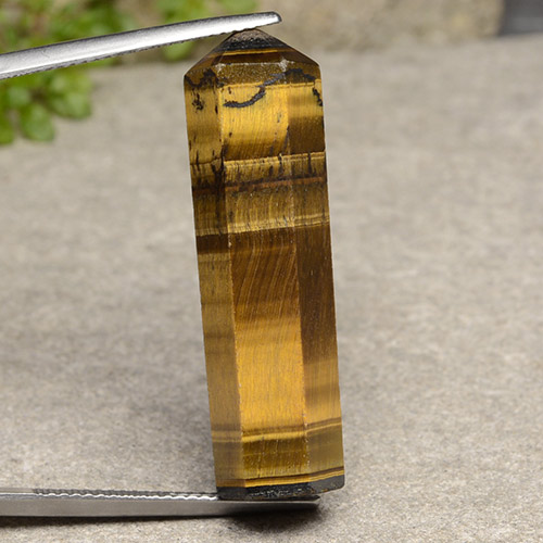 Tiger's eye marron naturelle forme fantaisie, 24,72 ct, opaque