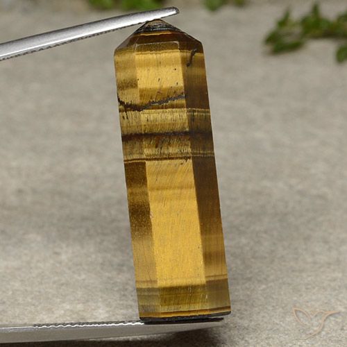 25.09ct Naturel Marron clair Œil de tigre, Fantaisie, Opaque
