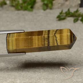 Œil de tigre Marron clair naturelle Fantaisie, 25.09 ct, Opaque