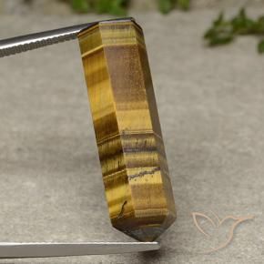 Œil de tigre Marron clair naturelle Fantaisie, 25.09 ct, Opaque
